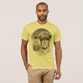 Generaal MacArthur I's teruggekeerd (Sepia Print) T-shirt (Voorkant volledig)