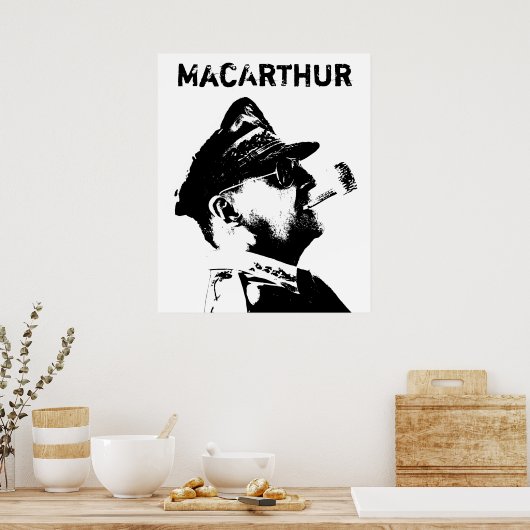 Generaal MacArthur Poster (Keuken)