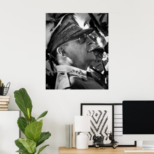 Generaal MacArthur — US War Hero Poster (Thuiskantoor)