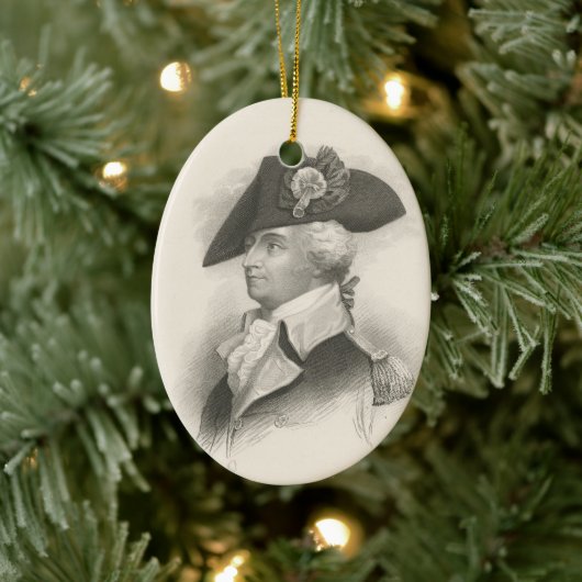 Generaal Mad Anthony Wayne Keramisch Ornament (Boom)