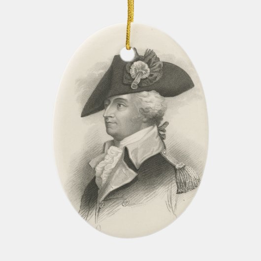 Generaal Mad Anthony Wayne Keramisch Ornament (Voorkant)