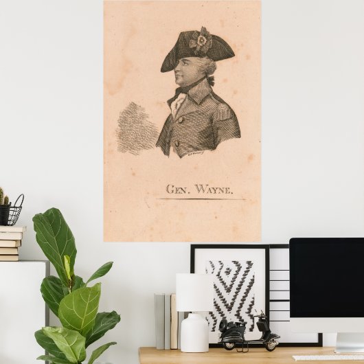 Generaal Mad Anthony Wayne Poster (Thuiskantoor)