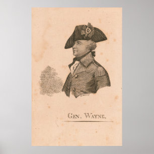 Generaal Mad Anthony Wayne Poster