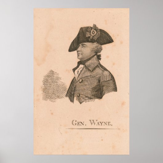 Generaal Mad Anthony Wayne Poster (Voorkant)