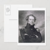 Generaal-majoor Alexander Macomb (1782-1842), grav Briefkaart (Voorkant / Achterkant)