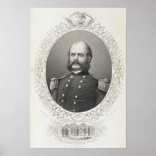 Generaal-majoor Ambrose Everett Burnside Poster (Voorkant)
