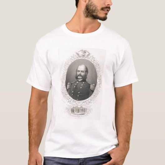 Generaal-majoor Ambrose Everett Burnside T-shirt (Voorkant)