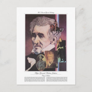 Generaal-majoor Andrew Jackson Citizen Soldier Briefkaart