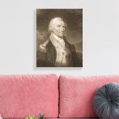 Generaal-majoor Arthur St. Clair, gegraveerd door Canvas Afdruk (Insitu (Woonkamer))