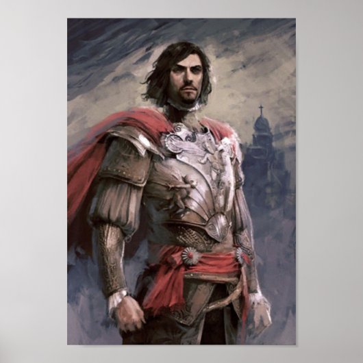 Generaal-majoor Caesar Borgia in Insula Tiberina Poster (Voorkant)