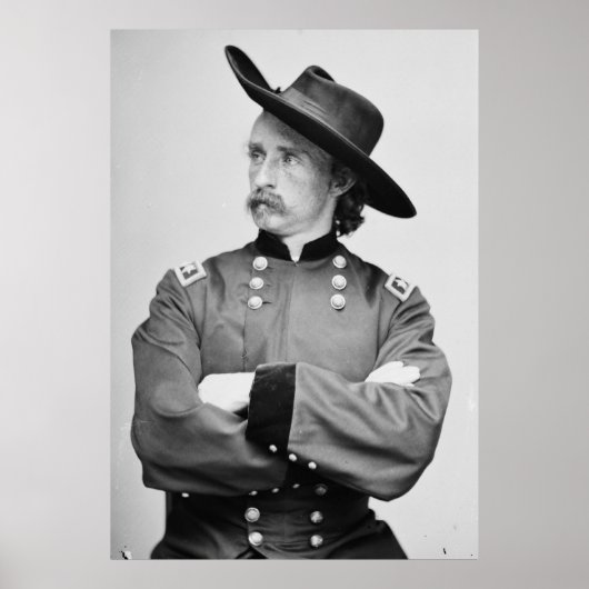 Generaal-majoor George Armstrong Custer 1865 Poster (Voorkant)