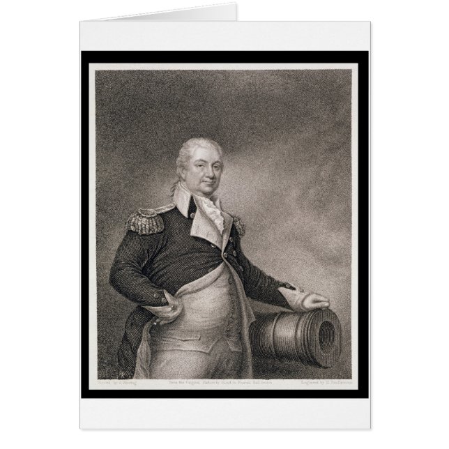 Generaal-majoor Henry Knox (1750-1806), gegraveerd (Voorkant)