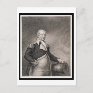 Generaal-majoor Henry Knox (1750-1806), gegraveerd Briefkaart