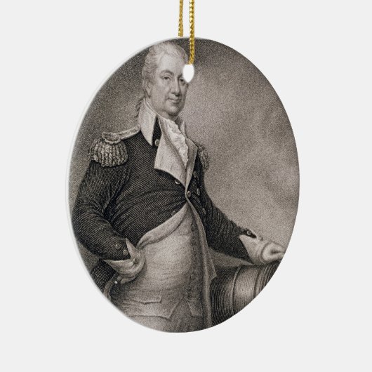 Generaal-majoor Henry Knox (1750-1806), gegraveerd Keramisch Ornament (Rechts)