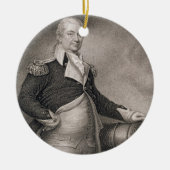 Generaal-majoor Henry Knox (1750-1806), gegraveerd Keramisch Ornament (Voorkant)