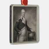 Generaal-majoor Henry Knox (1750-1806), gegraveerd Metalen Ornament (Rechts)