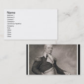 Generaal-majoor Henry Knox (1750-1806), gegraveerd Visitekaartje (Voorkant / Achterkant)