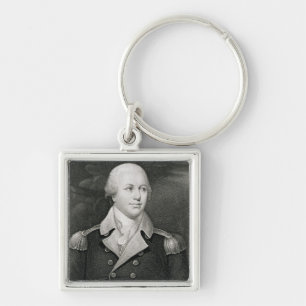 Generaal-majoor Nathaniel Greene (1742-86), gegrav Sleutelhanger