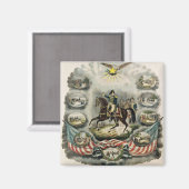 Generaal-majoor William Henry Harrison, c.1813 Magneet (Voorkant / Achterkant)