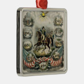 Generaal-majoor William Henry Harrison, c.1813 Metalen Ornament (Rechts)