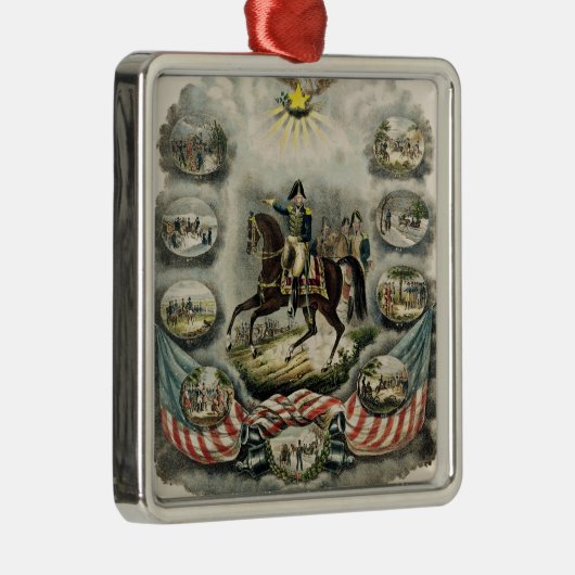 Generaal-majoor William Henry Harrison, c.1813 Metalen Ornament (Rechts)