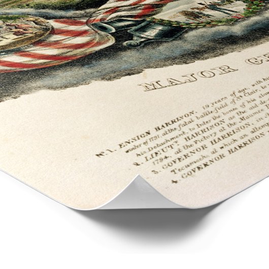 Generaal-majoor William Henry Harrison, c.1813 Poster (Hoek)