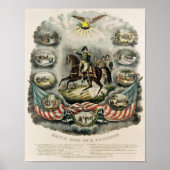 Generaal-majoor William Henry Harrison, c.1813 Poster (Voorkant)