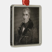 Generaal-majoor William Henry Harrison, gegraveerd Metalen Ornament (Rechts)
