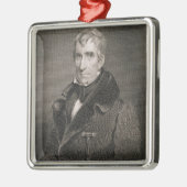 Generaal-majoor William Henry Harrison, gegraveerd Metalen Ornament (Links)