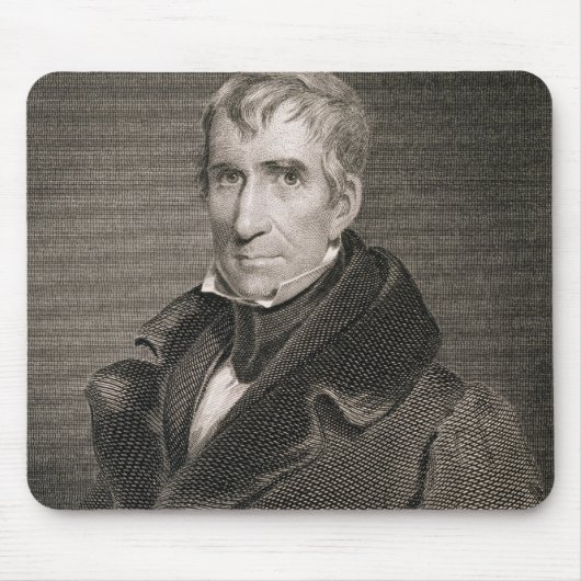 Generaal-majoor William Henry Harrison, gegraveerd Muismat (Voorkant)