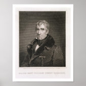 Generaal-majoor William Henry Harrison, gegraveerd Poster (Voorkant)