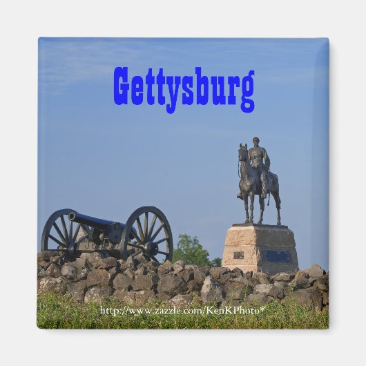 Generaal Meade bij Gettysburg Magnet (Voorkant)