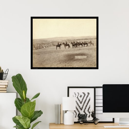 Generaal Miles & Personeel in het Indische kamp SD Poster (Thuiskantoor)