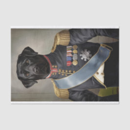 Generaal Murphy, Black Lab in militair uniform Tissuepapier