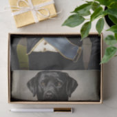 Generaal Murphy, Black Lab in militair uniform Tissuepapier (Geschenk)