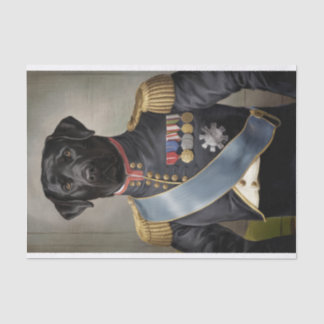 Generaal Murphy, Black Lab in militair uniform Tissuepapier
