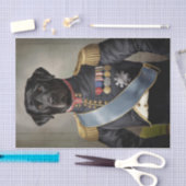 Generaal Murphy, Black Lab in militair uniform Tissuepapier (Craft)