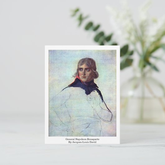 Generaal Napoleon Bonaparte door Jacques-Louis Dav Briefkaart (Staand voorkant)