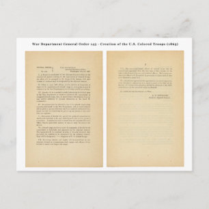 Generaal Orde van de Oorlog 143 Goudde Troops Briefkaart