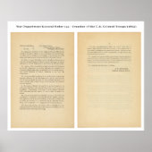 Generaal Orde van de Oorlog 143 Goudde Troops Poster (Voorkant)