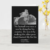 Generaal Patton en citaat Kaart (Gele Bloem)