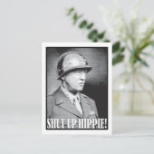 Generaal Patton zegt dat Hou je kop. Briefkaart (Staand voorkant)