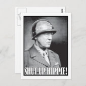 Generaal Patton zegt dat Hou je kop. Briefkaart (Voorkant / Achterkant)