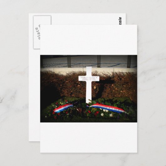 Generaal Patton's graf Briefkaart (Voorkant / Achterkant)