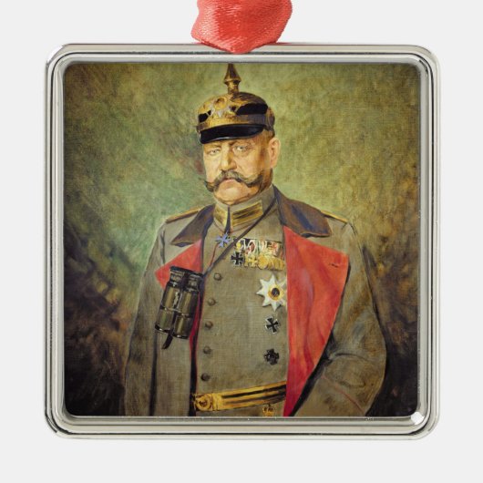 Generaal Paul von Hindenburg, c.1916 Metalen Ornament (Voorkant)