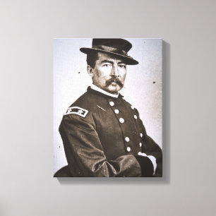 Generaal Philip H. Sheridan (1831-88) (foto) Canvas Afdruk