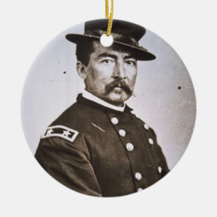Generaal Philip H. Sheridan (1831-88) (foto) Keramisch Ornament