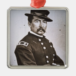 Generaal Philip H. Sheridan (1831-88) (foto) Metalen Ornament