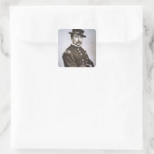 Generaal Philip H. Sheridan (1831-88) (foto) Vierkante Sticker (Tas)
