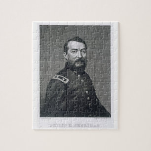 Generaal Philip Sheridan, gegraveerd van een fotog Legpuzzel
